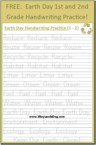 2nd Grade Printable Handwriting Practice Sheets Free