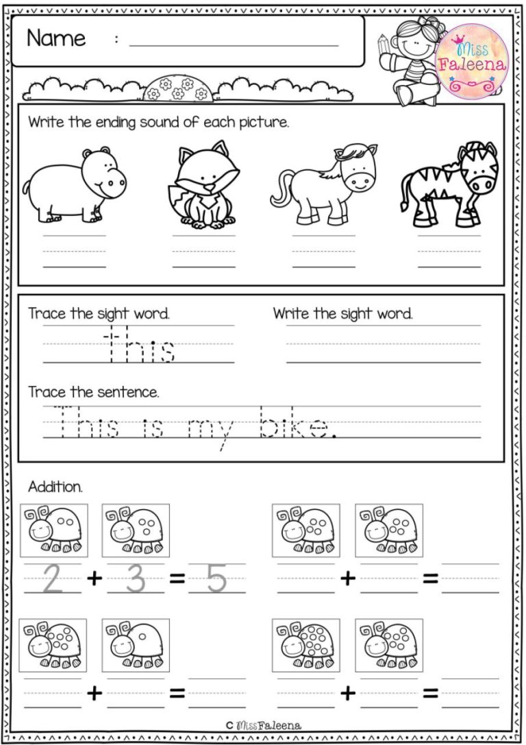 Free 1st Grade Worksheets