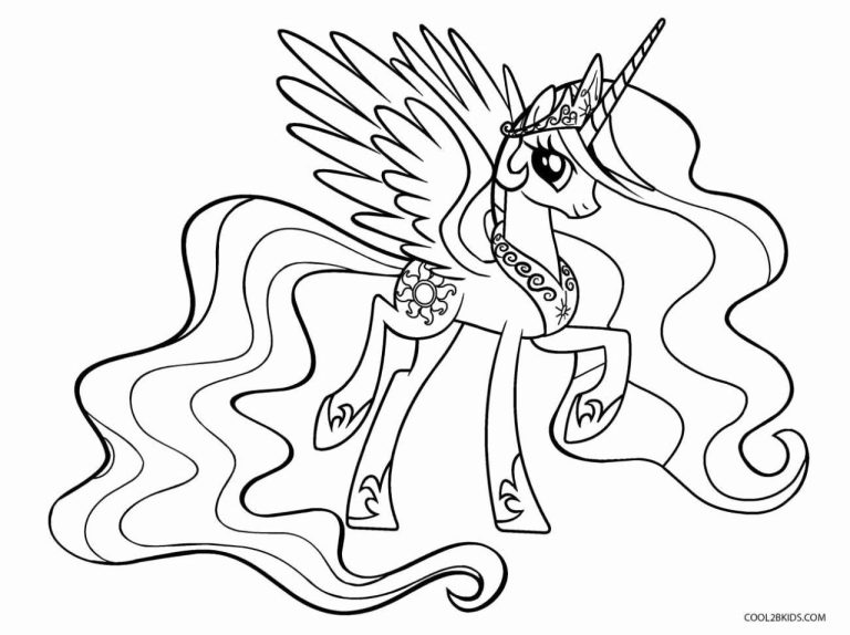 Princess Celestia Coloring Pages