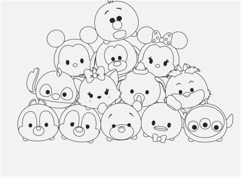 Tsum Tsum Coloring Pages