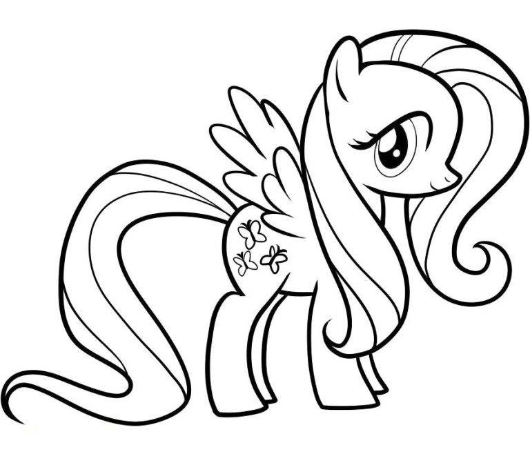 Fluttershy Coloring Page