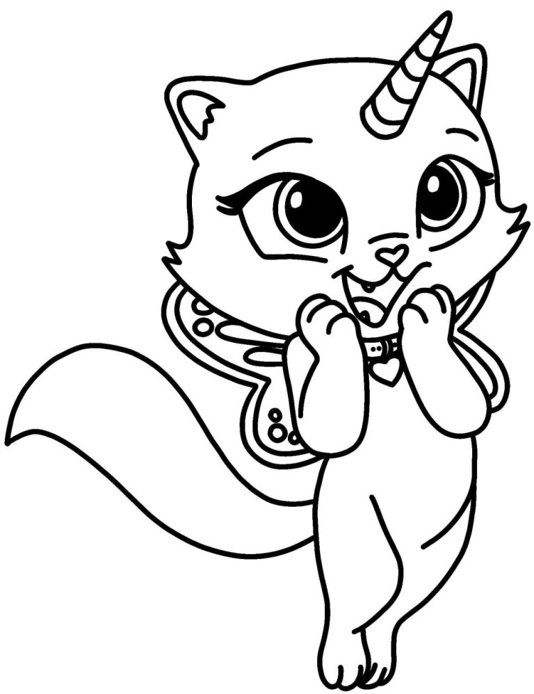 Kitty Cat Coloring Pages