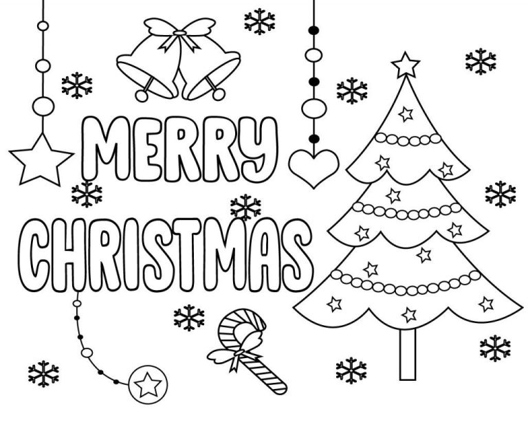 Merry Christmas Coloring Pages