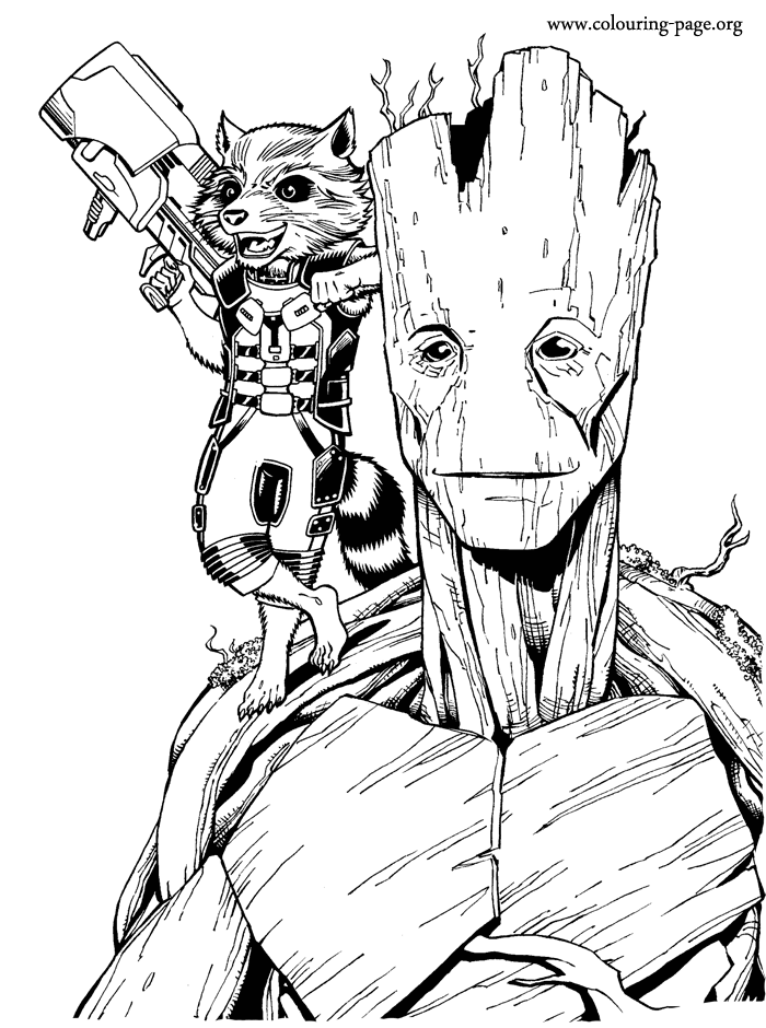 Guardians Of The Galaxy Coloring Pages