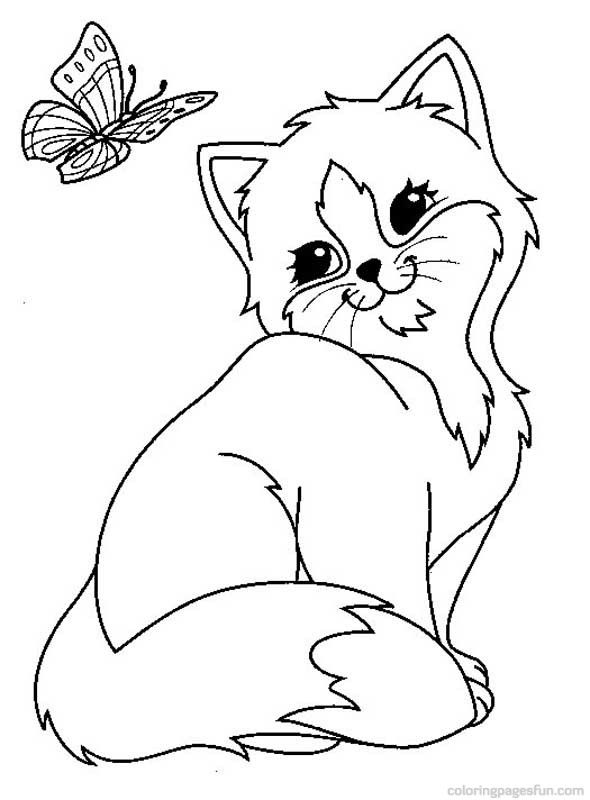 Kitten Coloring Pages