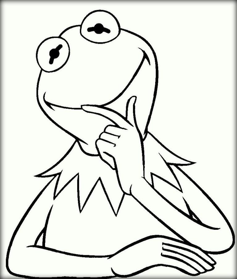 Kermit The Frog Coloring Page