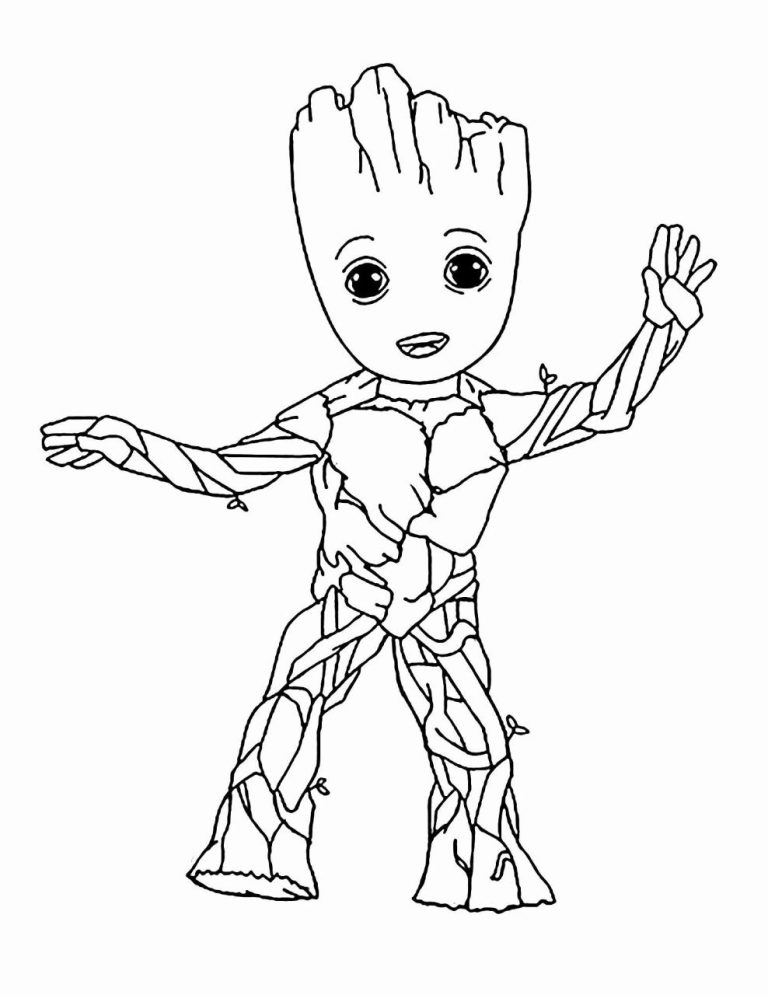 Groot Coloring Pages