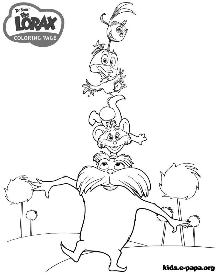 Lorax Coloring Pages