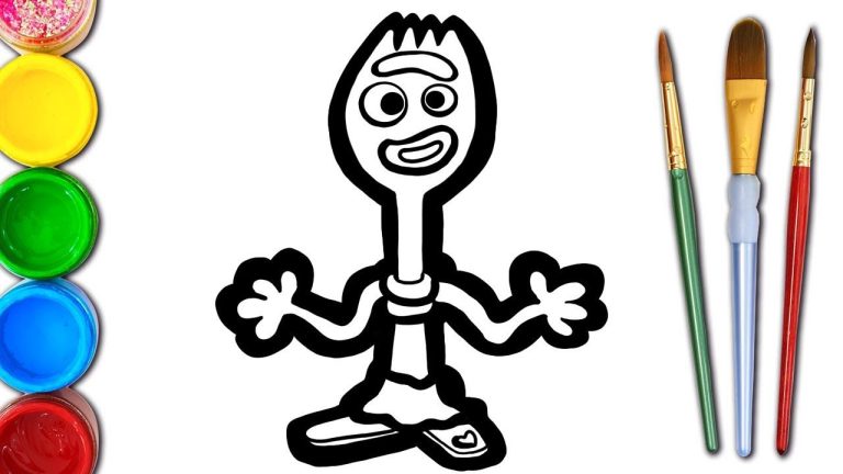 Toy Story 4 Forky Coloring Pages