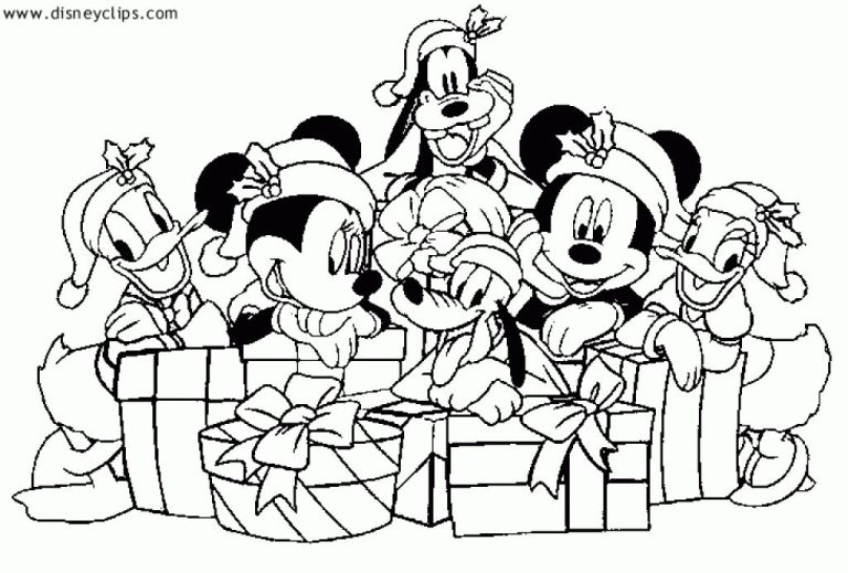 Christmas Coloring Pages For Kids Disney