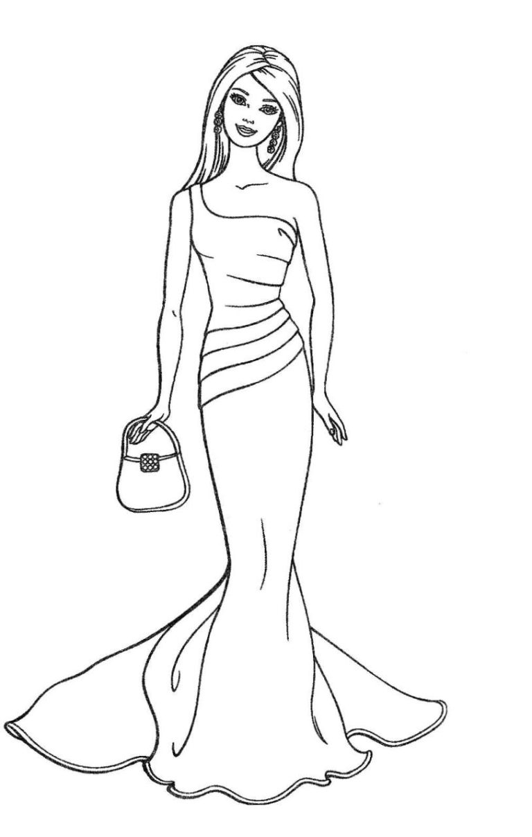 Barbie Printable Coloring Pages