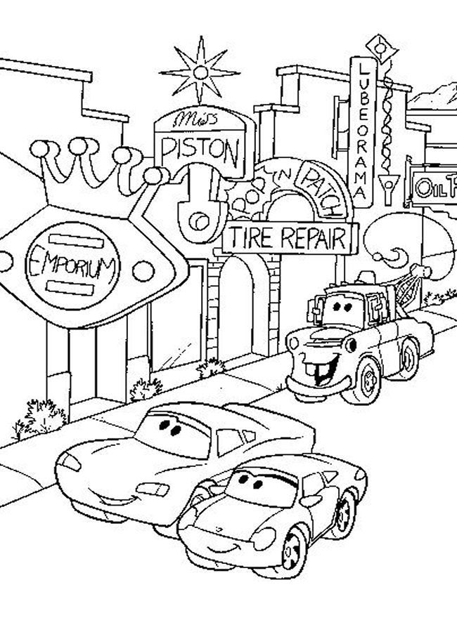 Disney Cars Coloring Pages