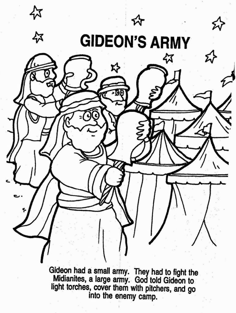 Gideon Coloring Pages