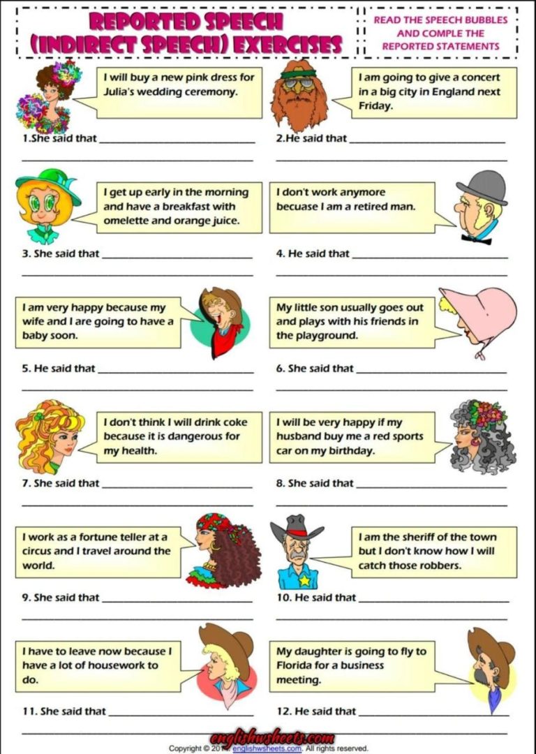 Direct And Indirect Characterization Worksheet