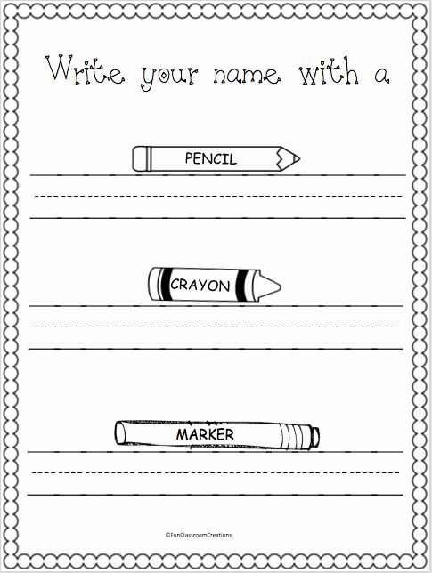 Preschool Writing Worksheets