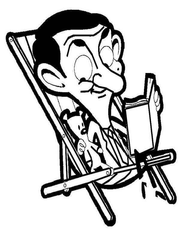 Mr Bean Coloring Pages