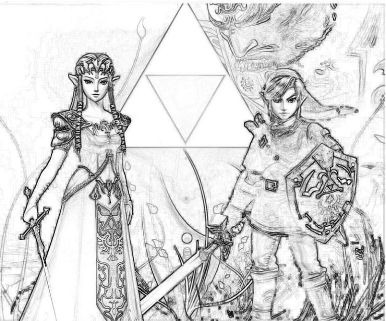 Zelda Coloring Pages