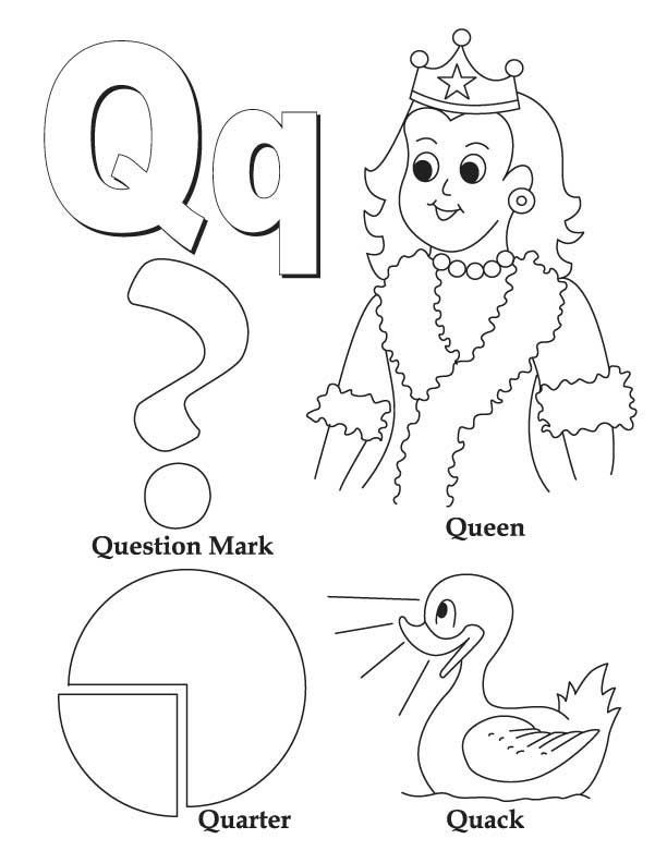 Letter Q Coloring Page