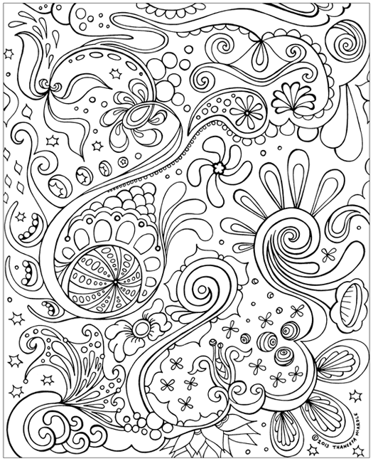 Abstract Coloring Pages