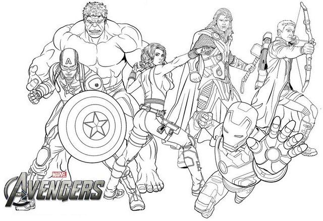 Avengers Endgame Coloring Pages