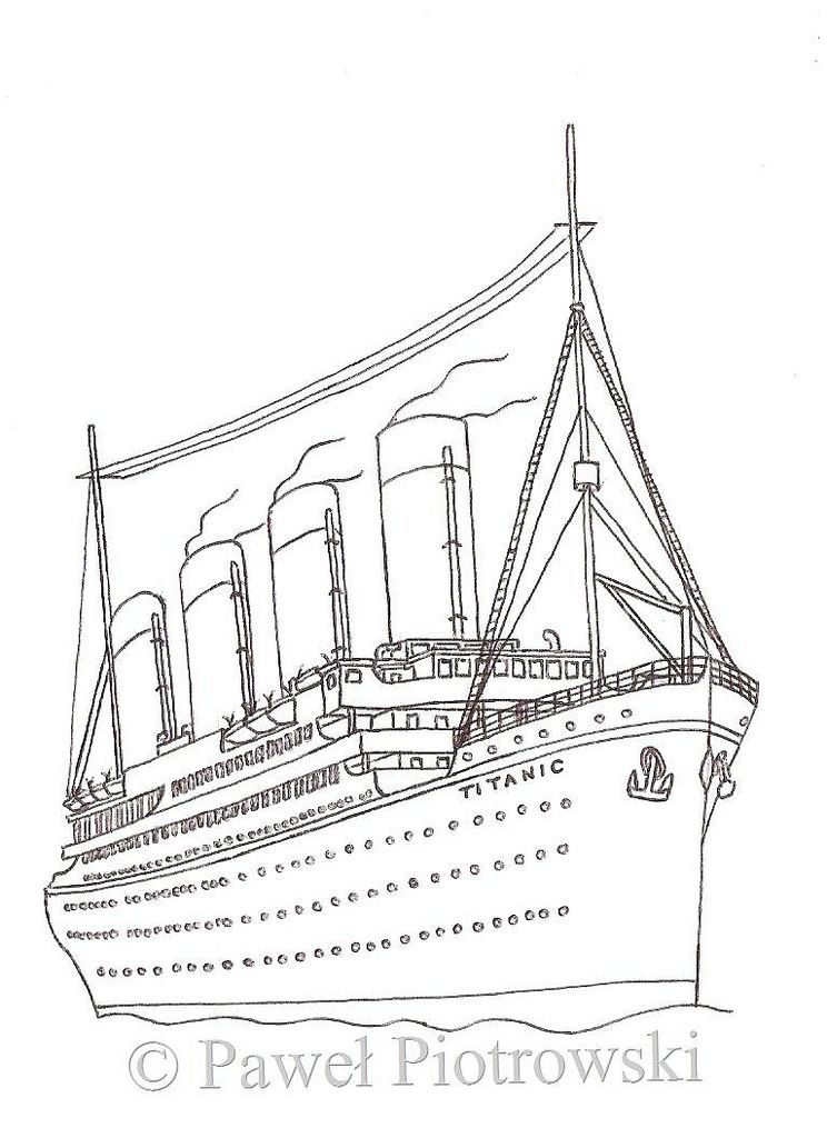 Titanic Coloring Pages