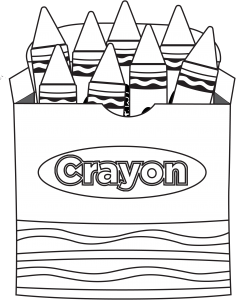 Crayon Coloring Pages