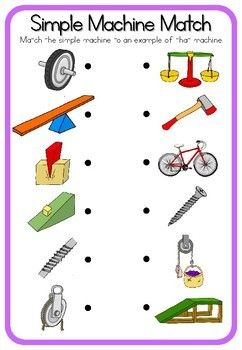 Simple Machines Worksheet