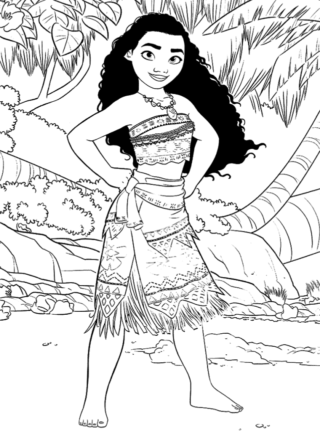 Moana Coloring