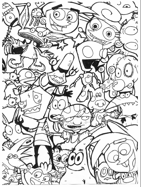 Cartoon Coloring Pages