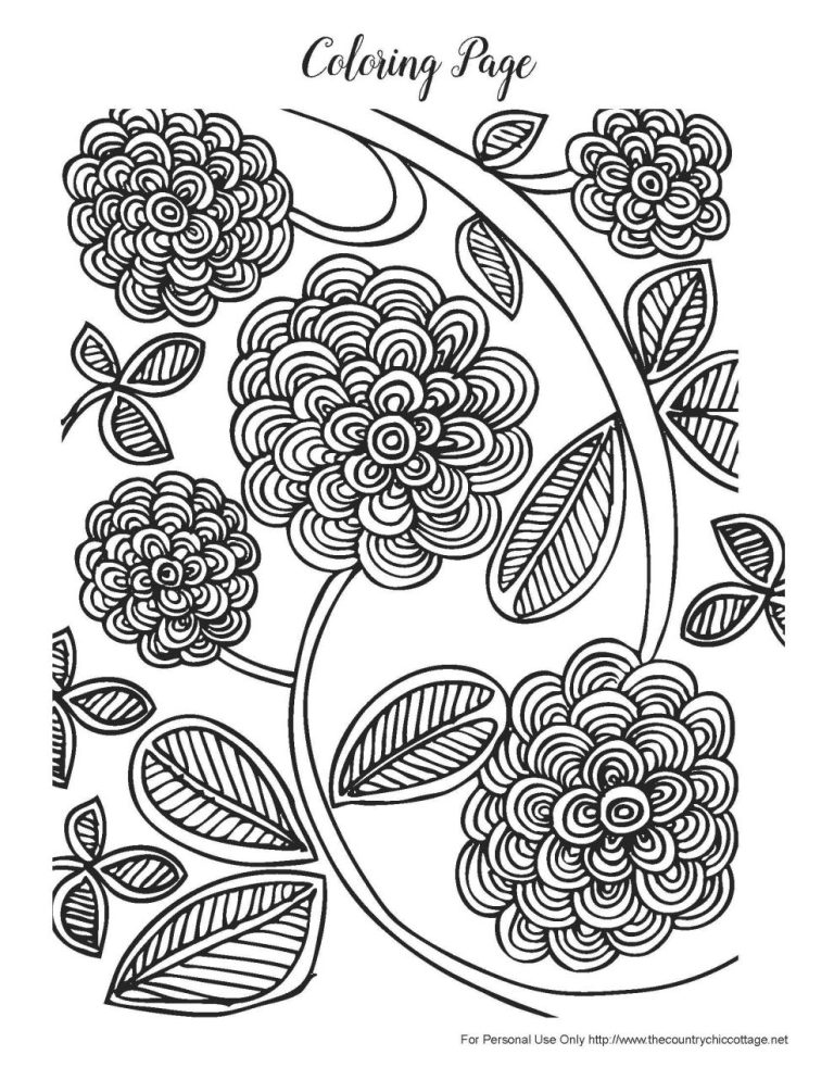 Free Spring Coloring Pages