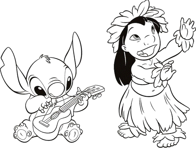 Lilo And Stitch Coloring Pages