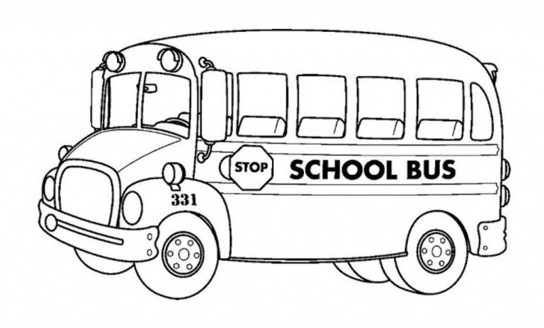 Bus Coloring Page