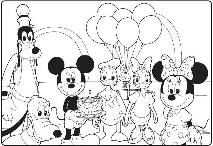 Mickey Mouse Clubhouse Coloring Pages