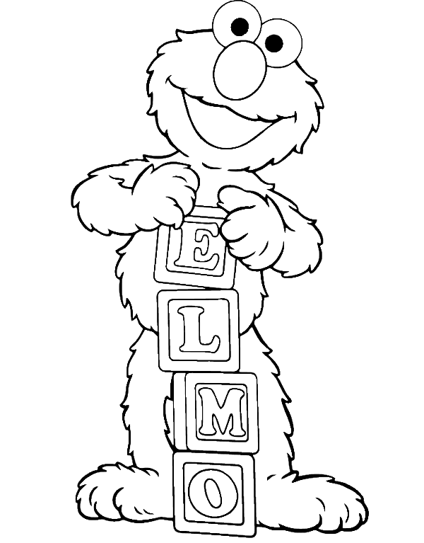 Elmo Coloring Pages