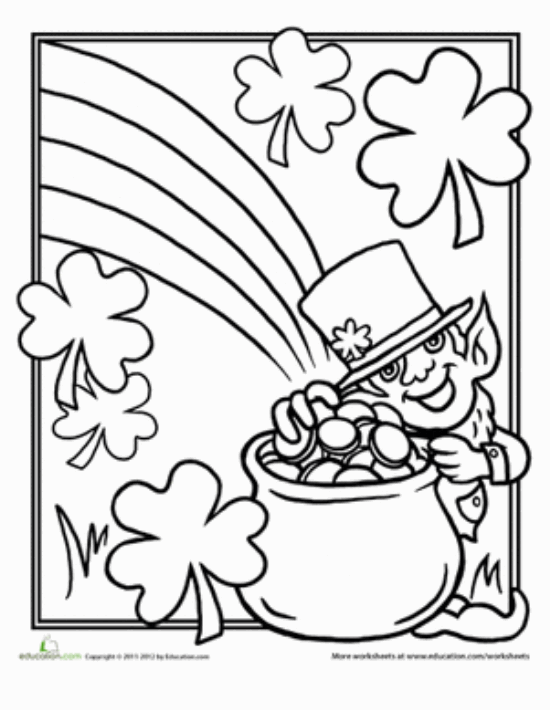 St Patricks Coloring Pages