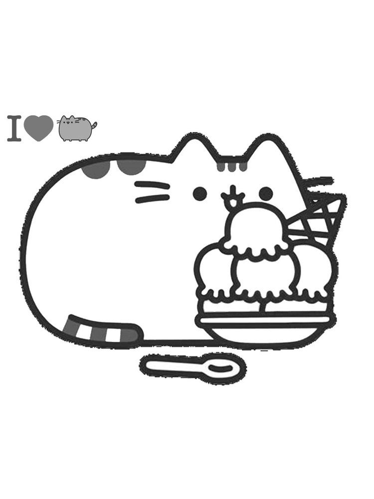 Pusheen Coloring Page