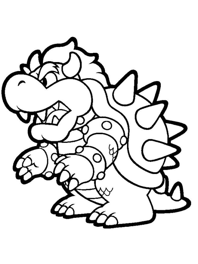 Bowser Coloring Page