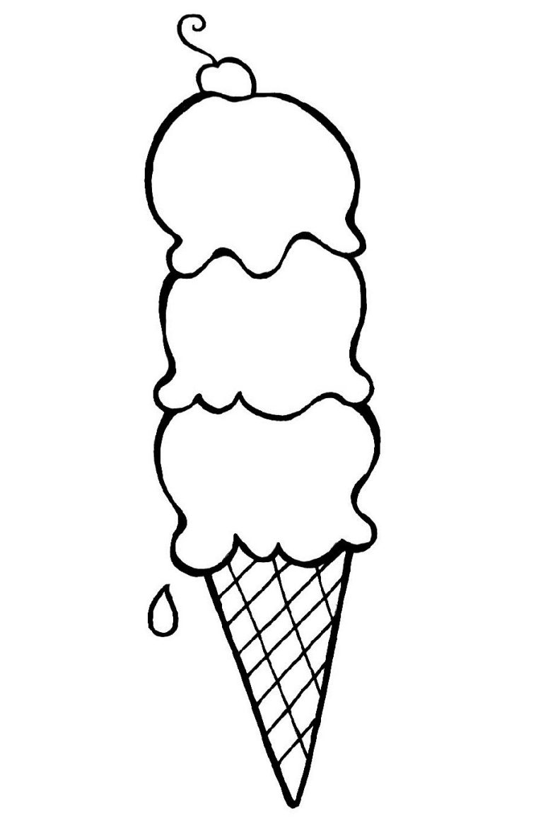 Ice Cream Coloring Pages