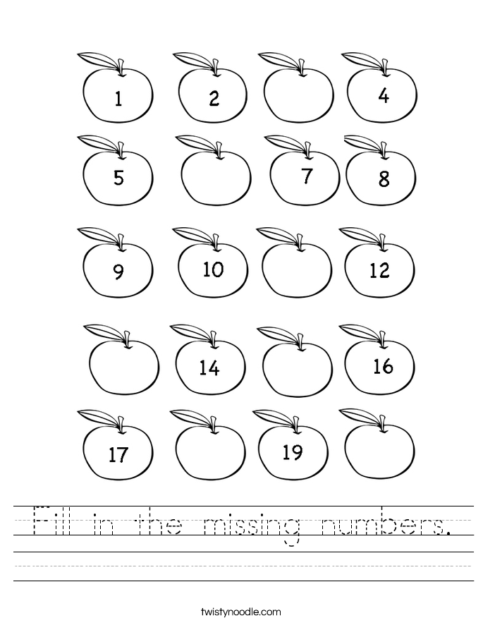 Number Sheet