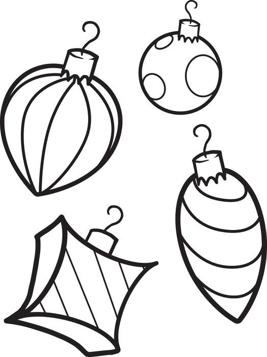 Christmas Ornament Coloring Page