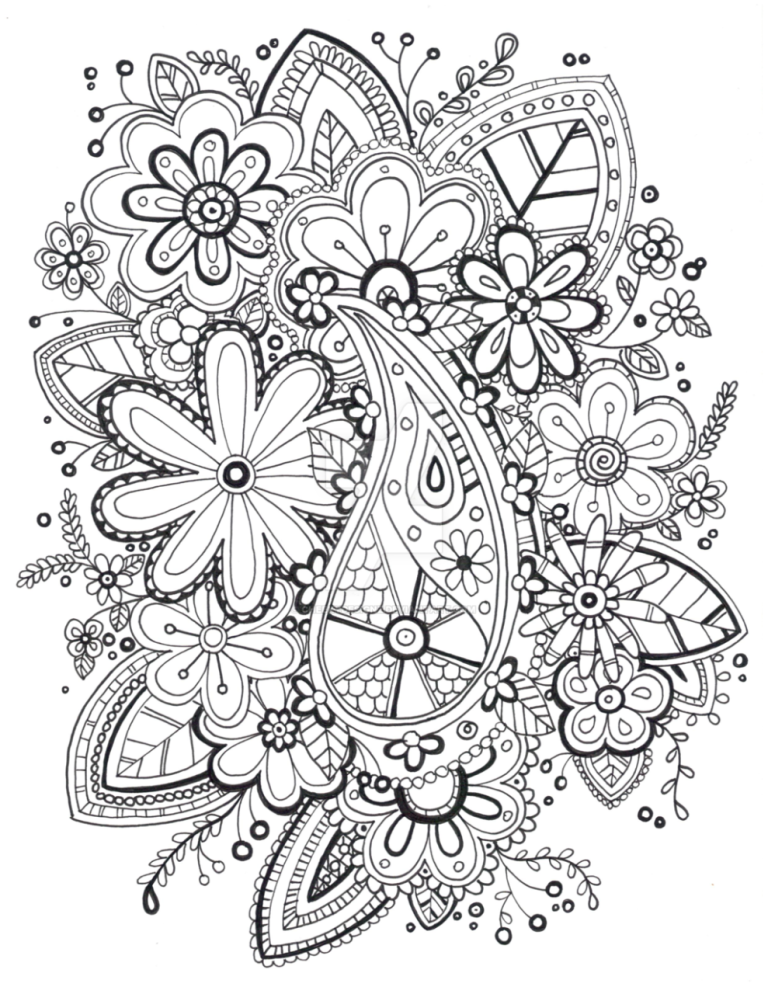 Zentangle Coloring Pages