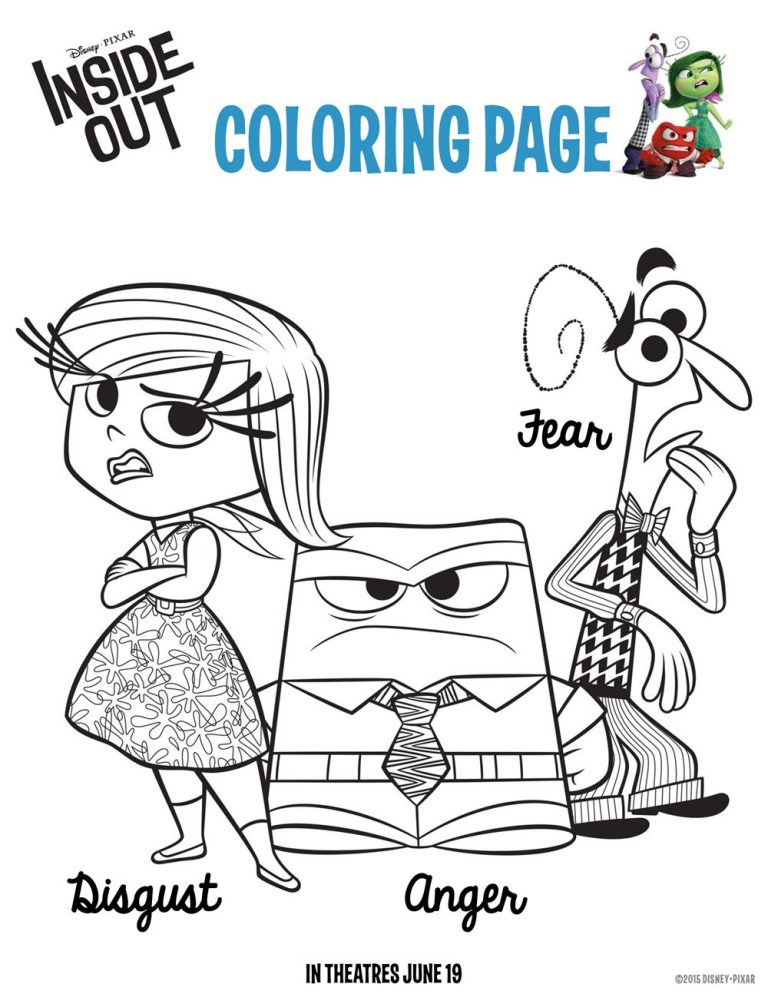 Inside Out Coloring Pages