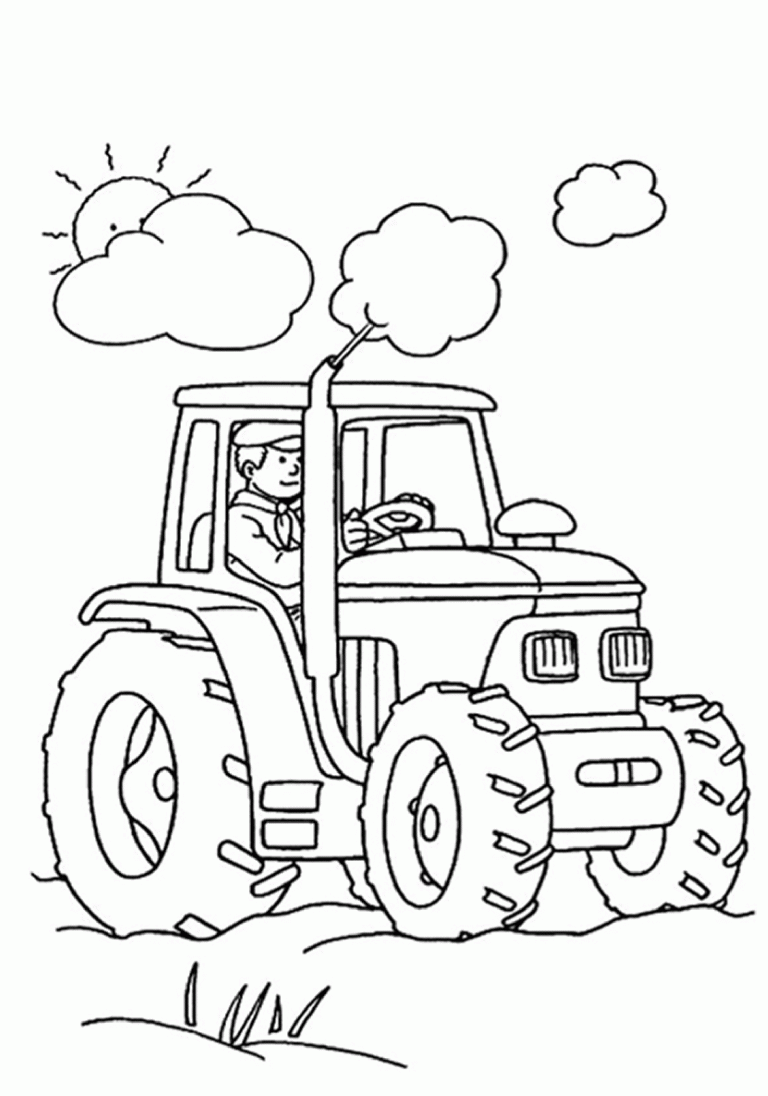 Tractor Coloring Pages