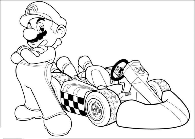 Mario Kart Coloring Pages