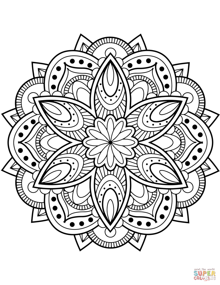 Free Mandala Coloring Pages