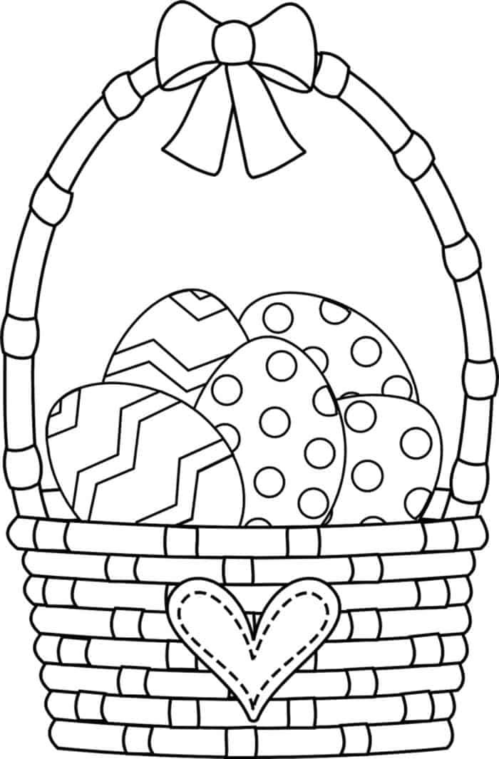 Easter Basket Coloring Pages