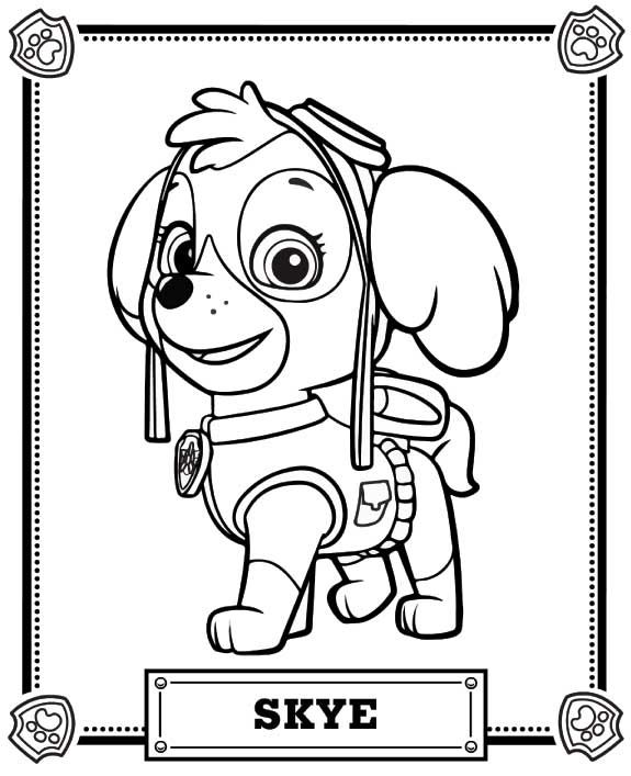 Paw Patrol Coloring