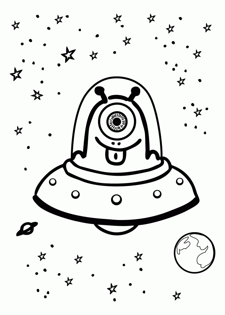 Alien Coloring Pages