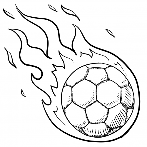 Soccer Ball Coloring Page