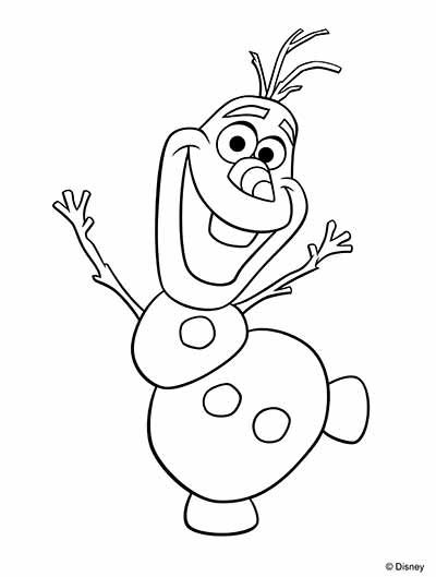 Olaf Coloring Pages